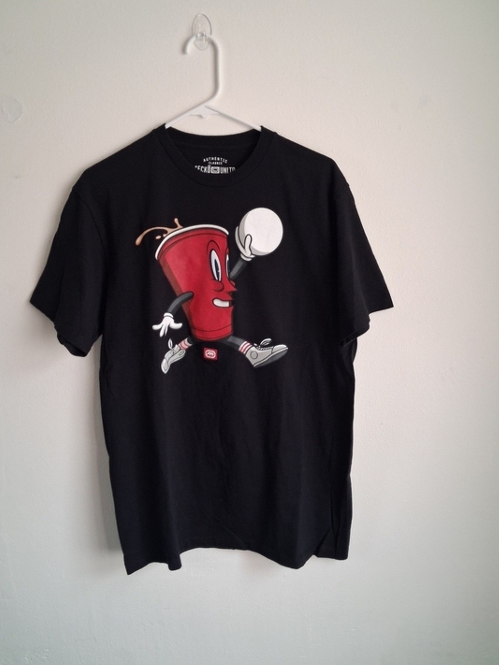 Ecko Unltd T-shirt Skater Hip Hop Black Mens Large